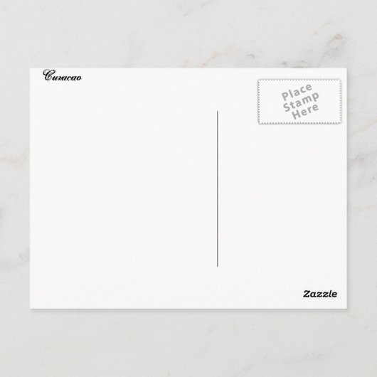 Curacaoからのはがき挨拶 ポストカード (裏面)