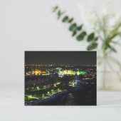 Curacao at Night - Port of Willemstad ポストカード (スタンド正面)