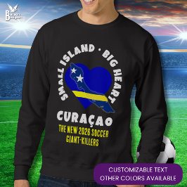 CURAÇAO Big Heart Fun カスタム 2026 サッカー スウェットシャツ