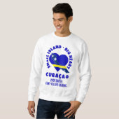 CURAÇAO Big Heart Fun カスタム 2026 サッカー スウェットシャツ (正面フル)