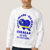 CURAÇAO Big Heart Fun カスタム 2026 サッカー スウェットシャツ (正面)
