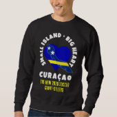 CURAÇAO Big Heart Fun カスタム 2026 サッカー スウェットシャツ (正面)