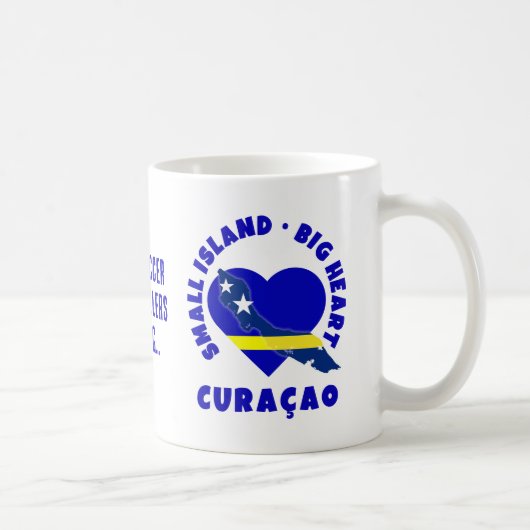 CURAÇAO Big Heart Fun Custom 2026 Soccer コーヒーマグカップ (右)