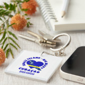 CURAÇAO Big Heart Fun Custom Dushi Korsuo キーホルダー (正面右)