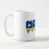 Curaçao Drip | カリブ海の旗のデザイン | ファン コーヒーマグカップ (左)