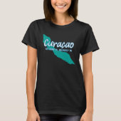 Curacao Island Coordinates Tourist Vacation Tシャツ (正面)