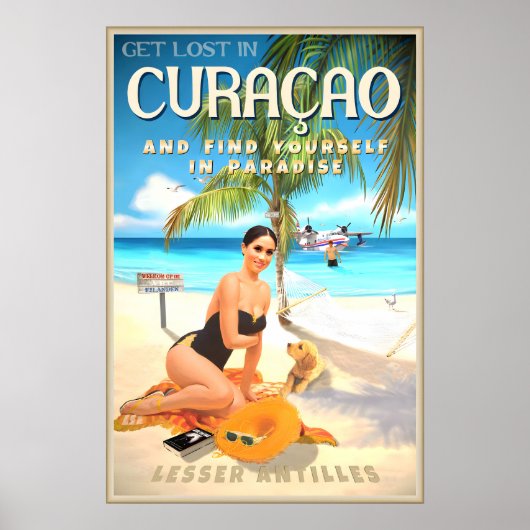 Curacao Lesser Antilles Oranjestad West Indies ポスター (正面)