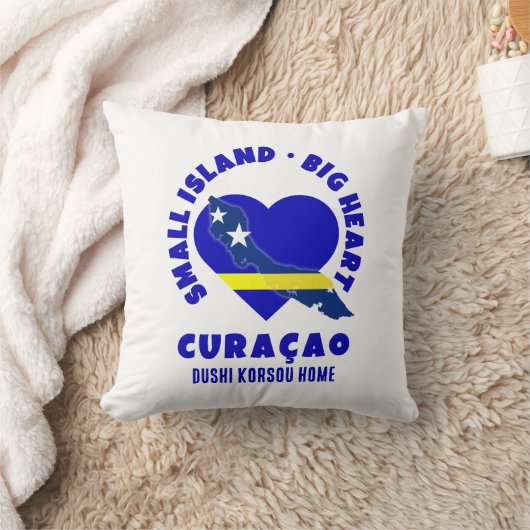 CURAÇAO Small Island Big Heart Dushi Korsuo クッション (ブランケット)