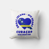 CURAÇAO Small Island Big Heart Dushi Korsuo クッション (正面)