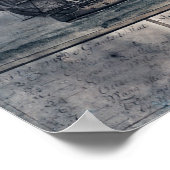 CuracaoPanoric MapCuracao,オランダ ポスター (角)