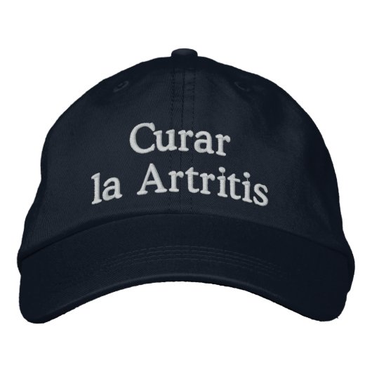 "Curar la Artritis" - Boordados Hat 刺繍入りキャップ (正面)