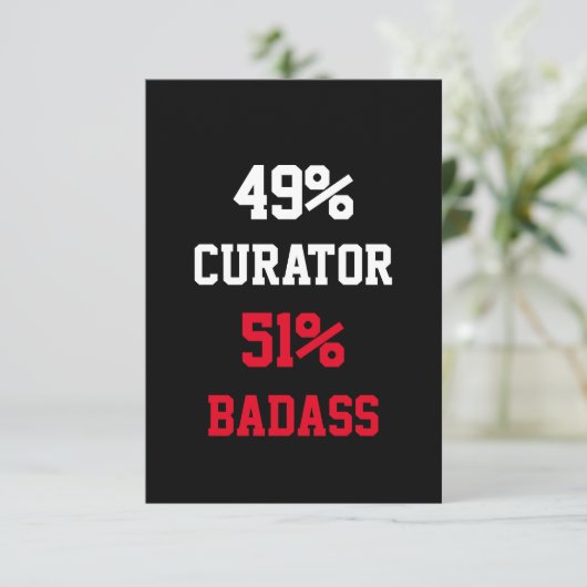 Curator Badass Card カード (スタンド正面)
