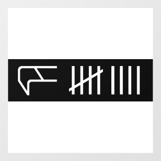 Curb Score Window Cling ウィンドウサイン