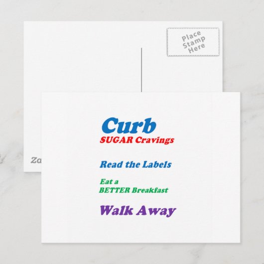 CURB SUGAR CRAVINGS: by NAVIN Joshi LOWPRICE ポストカード (正面/裏面)