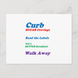 CURB SUGAR CRAVINGS: by NAVIN Joshi LOWPRICE ポストカード