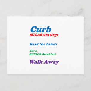 CURB SUGAR CRAVINGS: by NAVIN Joshi LOWPRICE ポストカード