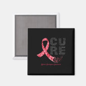 CUREブルゴーニュリボン脳動脈瘤認識度 マグネット (正面/裏面)