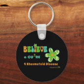 CUREメ信じッセージで キーホルダー (正面)