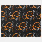 Cure/ハート/パパ...RSD/CRPSの検索 フリースブランケット (正面(横))