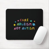 Cure Ableism Not Autism Autism Awareness Cute  マウスパッド (マウス)