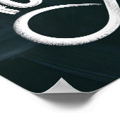 Cure Ableism, Not Autism | Chalkboard Style Quote ポスター (角)