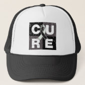 CURE Carcinoid Cancer Distressed Cube キャップ (正面)