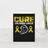 Cure Childhood Cancer Gold Ribbon Support Mom Awar カード (正面)