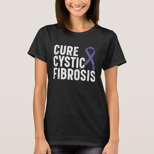 Cure Cystic Fibrosis Warrior Cystic Fibrosis Suppo Tシャツ (正面)