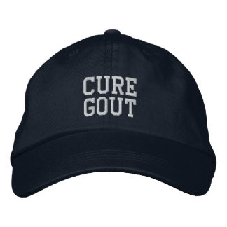 "Cure Gout" – 刺繍帽子 刺繍入りキャップ