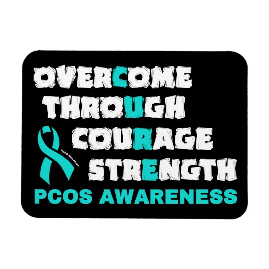 CURE...PCOS マグネット (横)