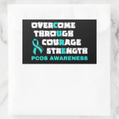 CURE...PCOS 長方形シール (バッグ)