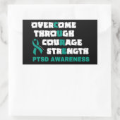 CURE...PTSD 長方形シール (バッグ)