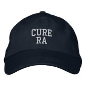"Cure RA" – 刺繍帽子 刺繍入りキャップ (正面)