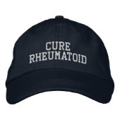 "Cure Rheumatoid" – 刺繍帽子 刺繍入りキャップ (正面)