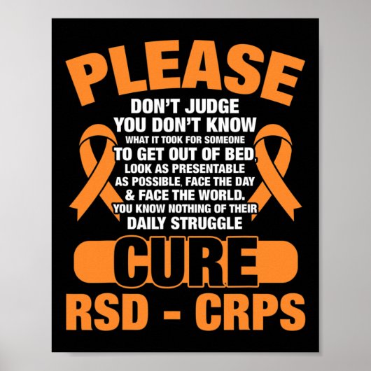 Cure Rsd CrpsサポートRsd Crps認識度 ポスター (正面)
