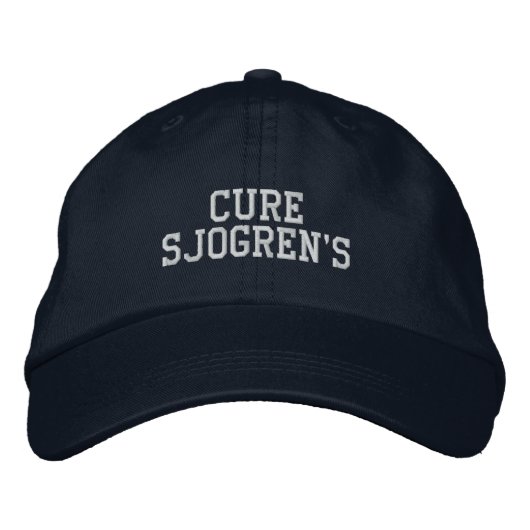 "Cure Sjogren's" - Embroided Hat 刺繍入りキャップ (正面)