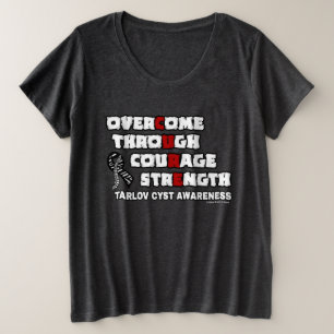 CURE...Tarlov Cyst プラスサイズTシャツ