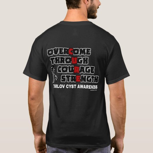 CURE...Tarlov Cyst Tシャツ (裏面)
