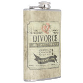 Cure What Ails You - Divorce Humor Flask フラスク (右)