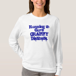 CureCRAPPYの病気へ走ること Tシャツ