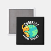 Curefest Around The World 小児がん啓発 マグネット (正面/裏面)