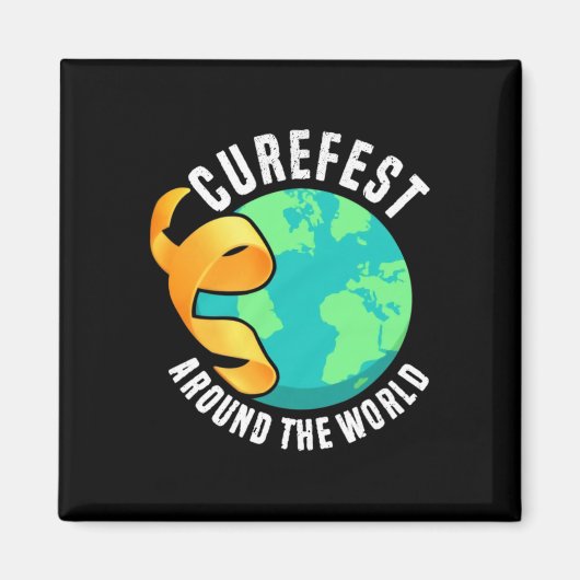Curefest Around The World 小児がん啓発 マグネット (正面)
