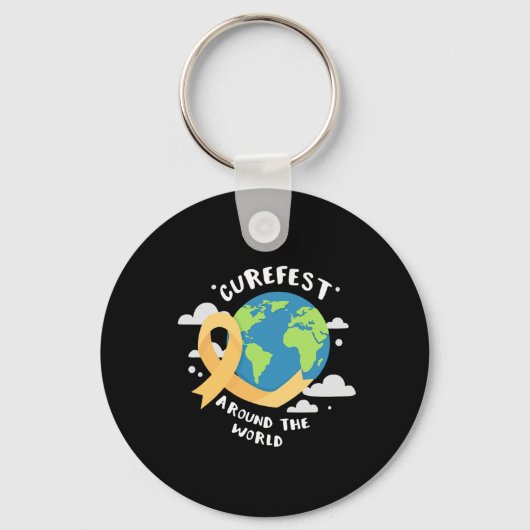 CureFest Around the World Child Cancer Support キーホルダー (正面)