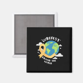 CureFest Around the World Child Cancer Support マグネット (正面/裏面)
