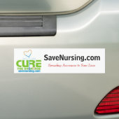 curethe2、SaveNursing.comの広がりの認識度… バンパーステッカー (車上)