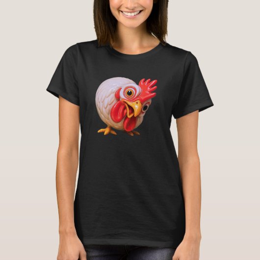 Curieuse comme une poule tシャツ (正面)
