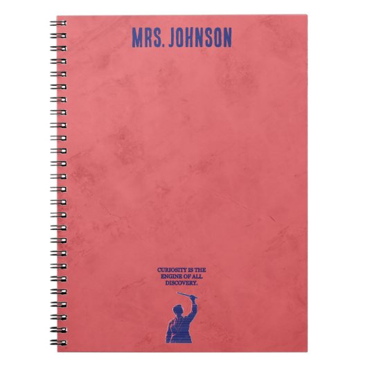 Curiosity Engine of All Discovery Science Quote ノートブック (正面)