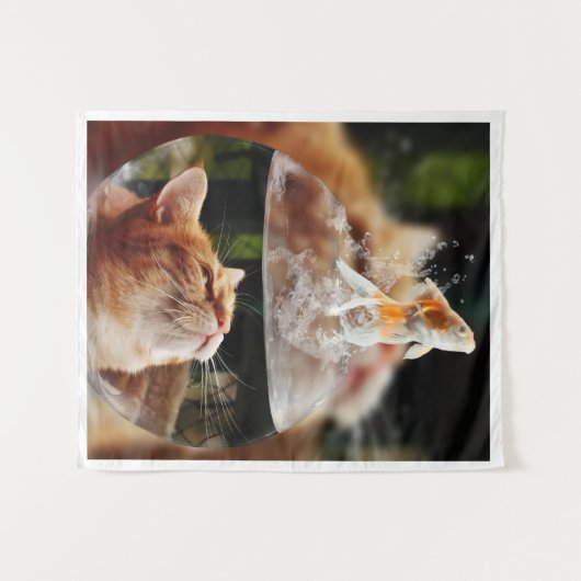 Curiosity in a Fishbowl – The Cat’s Dream タペストリー (正面(横))