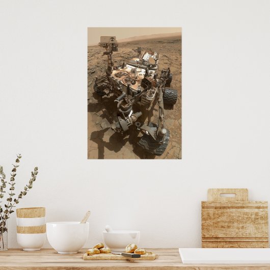 Curiosity Mars Rover ポスター (キッチン)