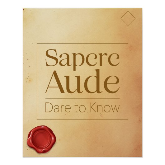 Curiosity Motivational Quote - Latin Poster Art ポスター (正面)